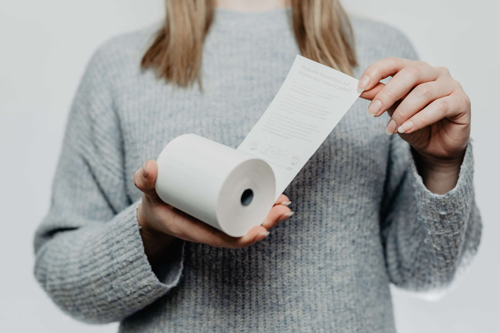 Thermorolle 80 x 50m x 12 (Ø 62mm) BPA-frei mit Aufdruck "Der Grüne Bon"