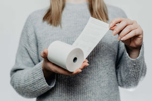 Thermorolle 80 x 50m x 12 (Ø 62mm) BPA-frei mit Aufdruck "Der Grüne Bon"