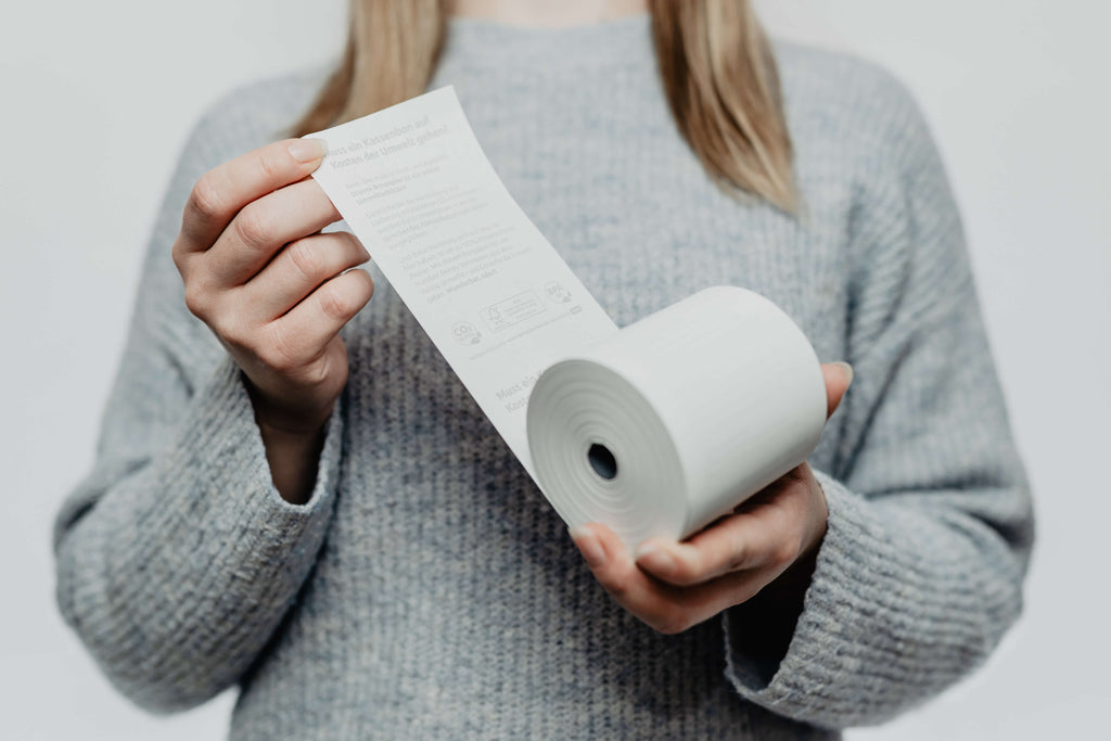 Thermorolle 80 x 90m x 12 (Ø 78mm) BPA-frei mit Aufdruck "Der Grüne Bon"