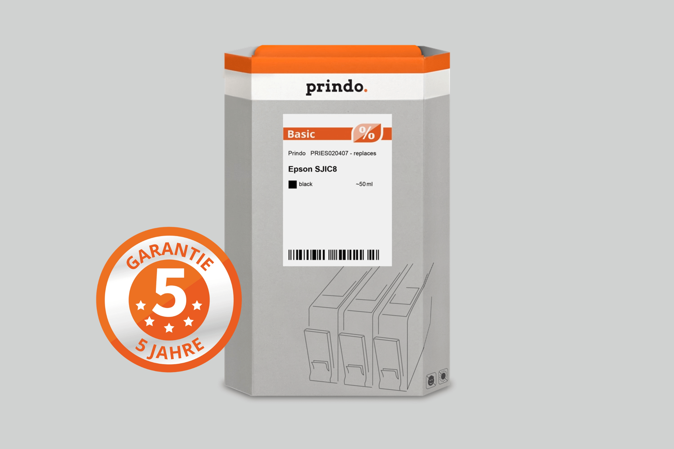 Epson SJIC8 Schwarz (kompatibel)