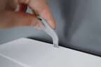 SemyTop Toilettenpapierspender, für 2 Rollen, weiß matt