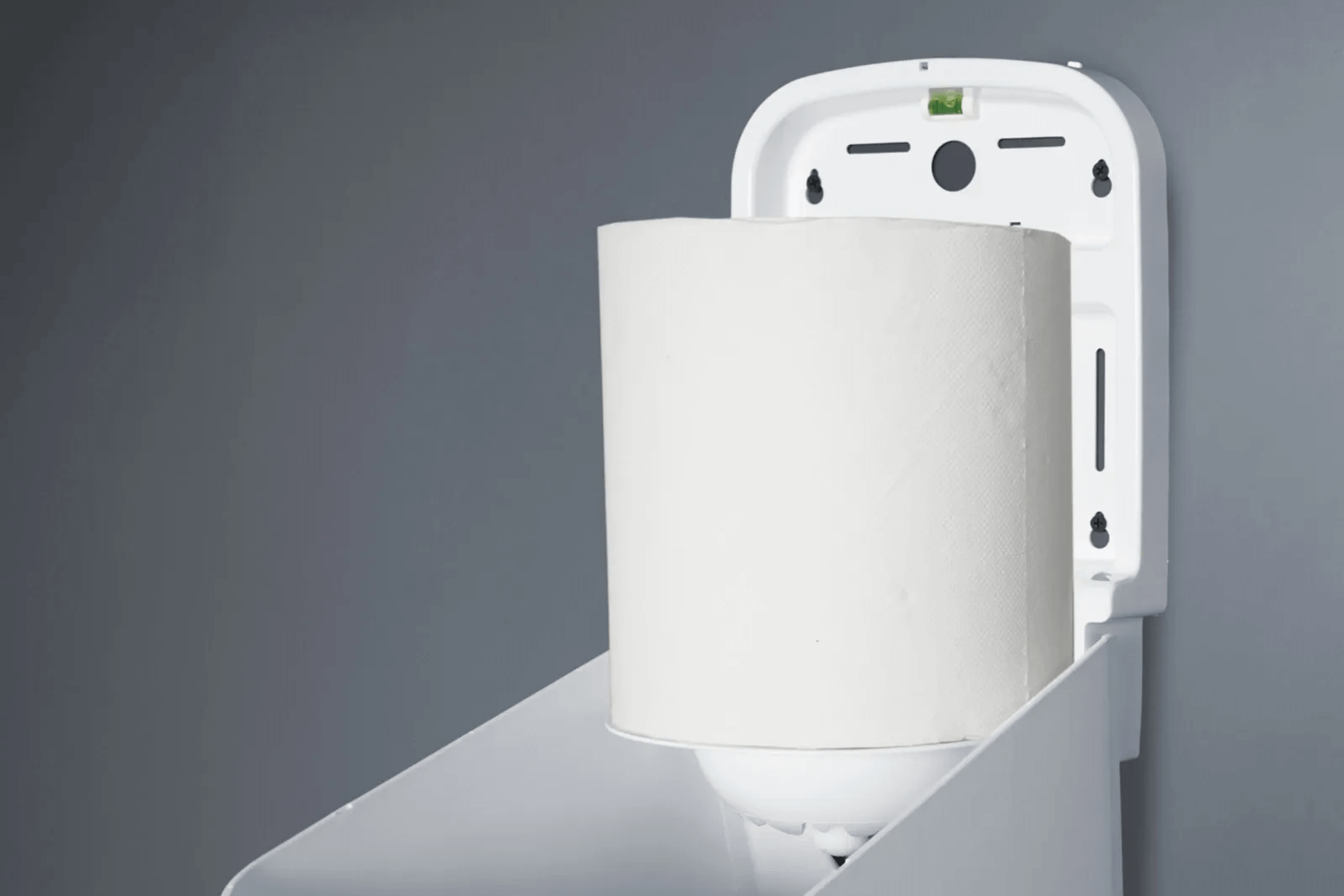 SemyTop Handtuchrollenspender, Centerpull, Maxi, weiß