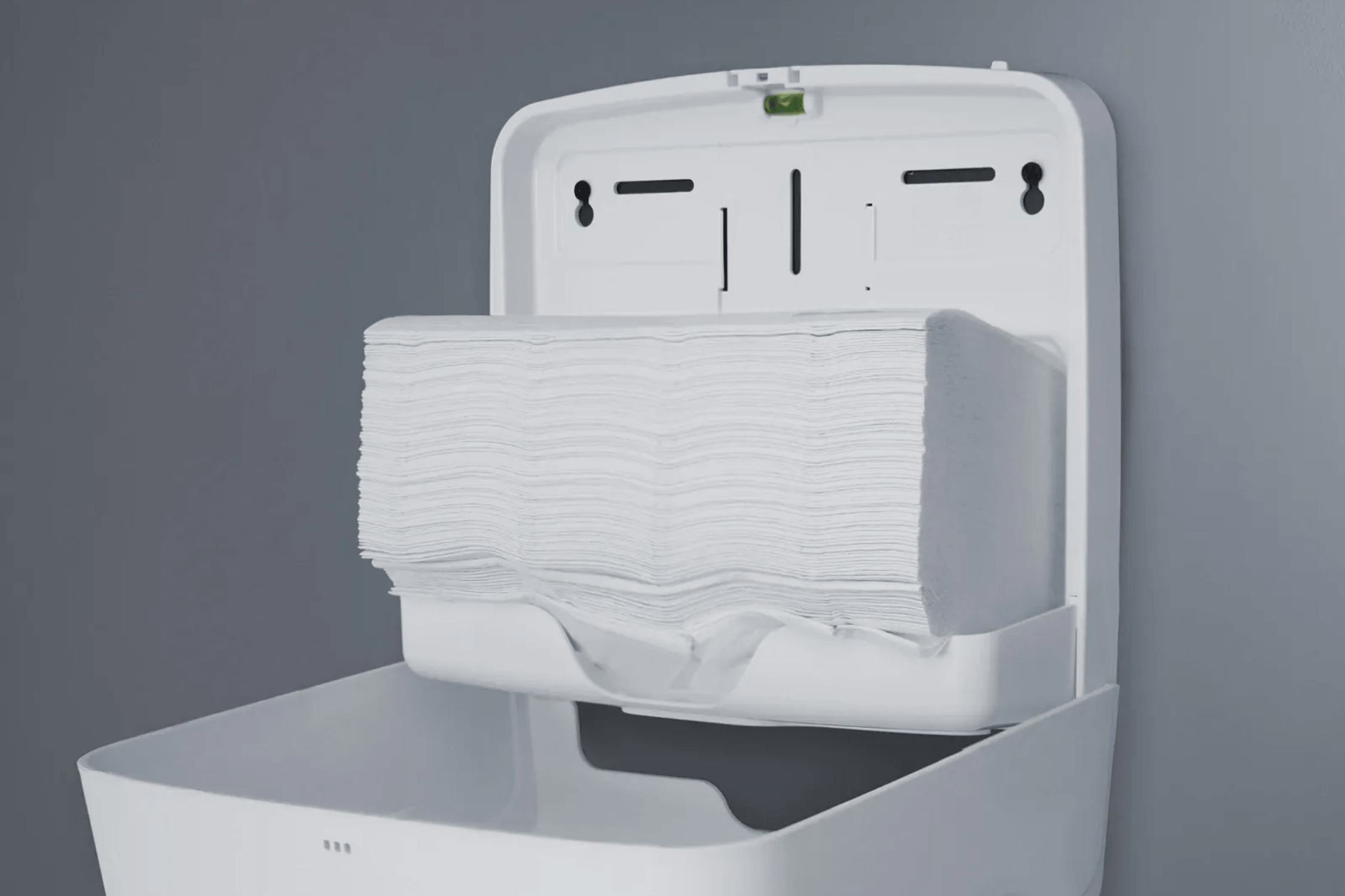 SemyTop Handtuchspender, Interfold, Mini, weiß matt