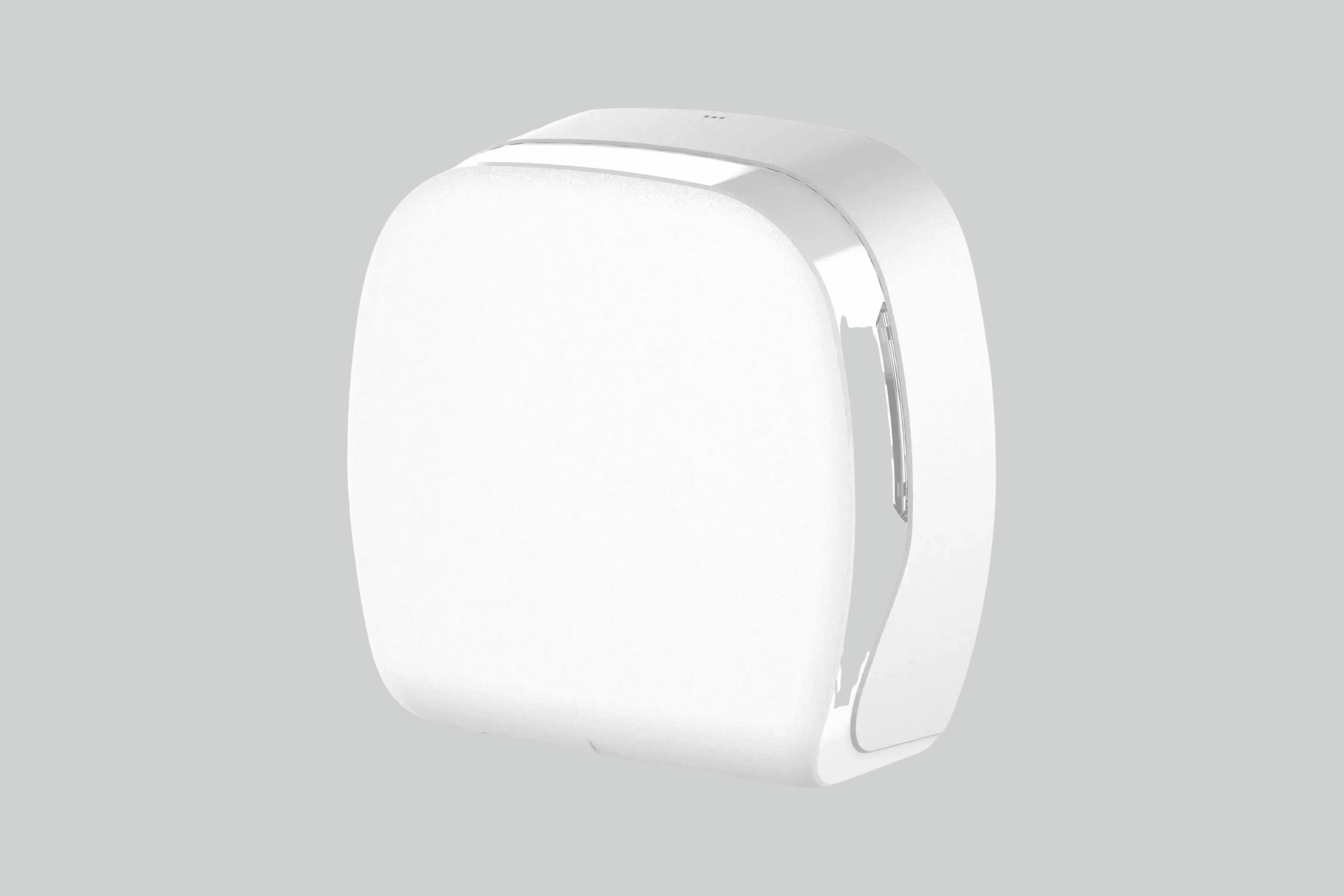 SemyTop Jumbo Toilettenpapierspender, weiß matt, für Rollen bis Ø25 cm