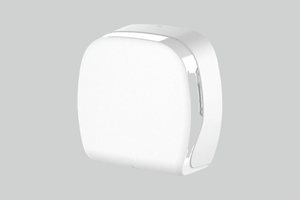 SemyTop Jumbo Toilettenpapierspender, weiß matt, für Rollen bis Ø25 cm