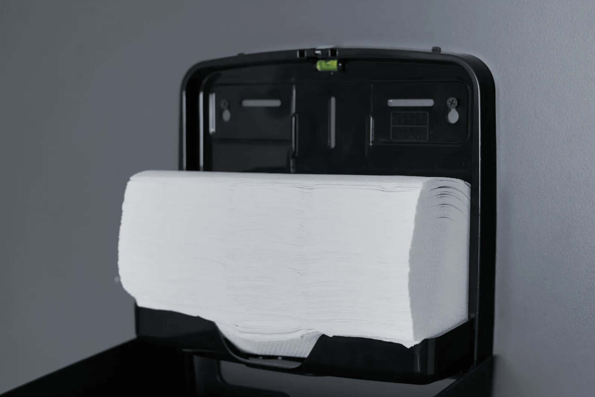 SemyTop Handtuchspender, Interfold, Mini, schwarz matt