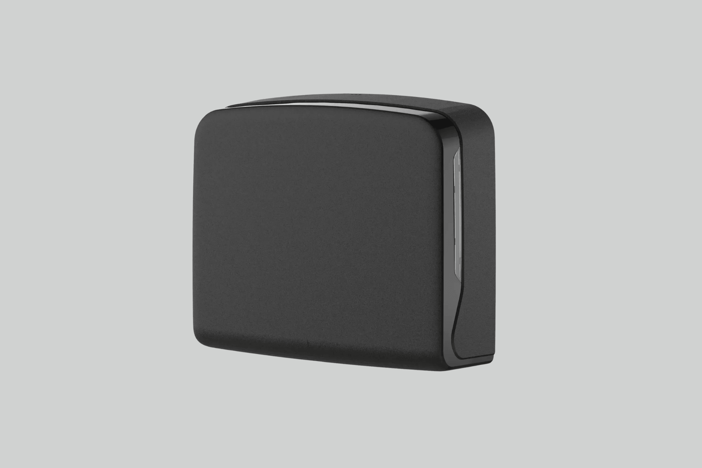 SemyTop Handtuchspender, Interfold, Mini, schwarz matt