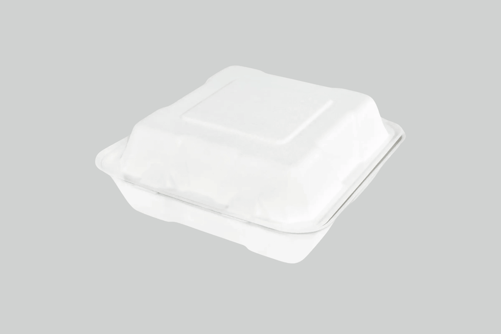 Sobsy Menüklappbox, ungeteilt, aus Zuckerrohr, 2 x 100 Stück