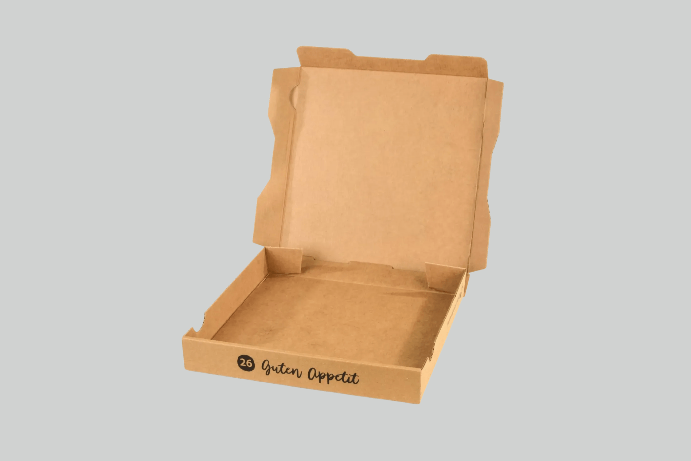 Sobsy Pizzakarton, 32 x 32 x 4 cm, braun, 100 Stück